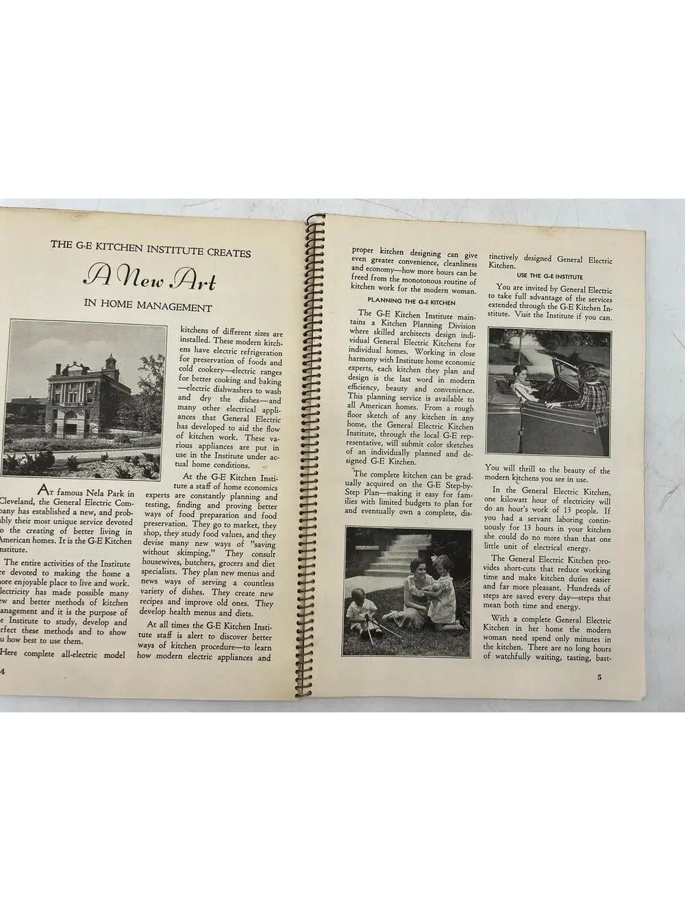 Vintage 1930s GE Cookbook: The New Art, Recipes & Appliances